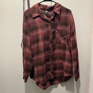 Wild Fable Plaid Oversized Flannel